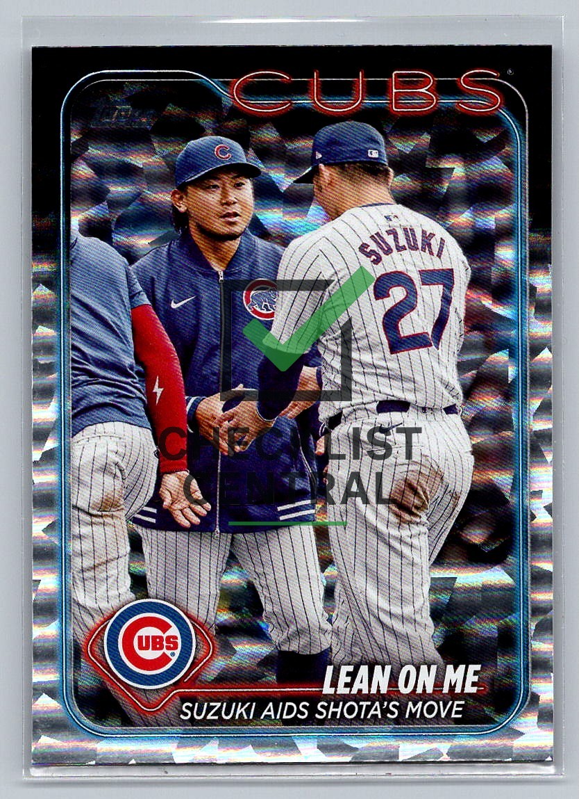 2024 Topps Update Silver Crackle Foilboard Shota Imanaga & Seiya Suzuki #US205 - Lean On Me