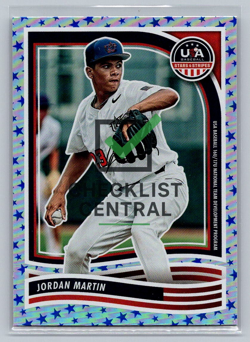 2024 Panini USA Baseball Stars & Stripes Stars Jordan Martin #180