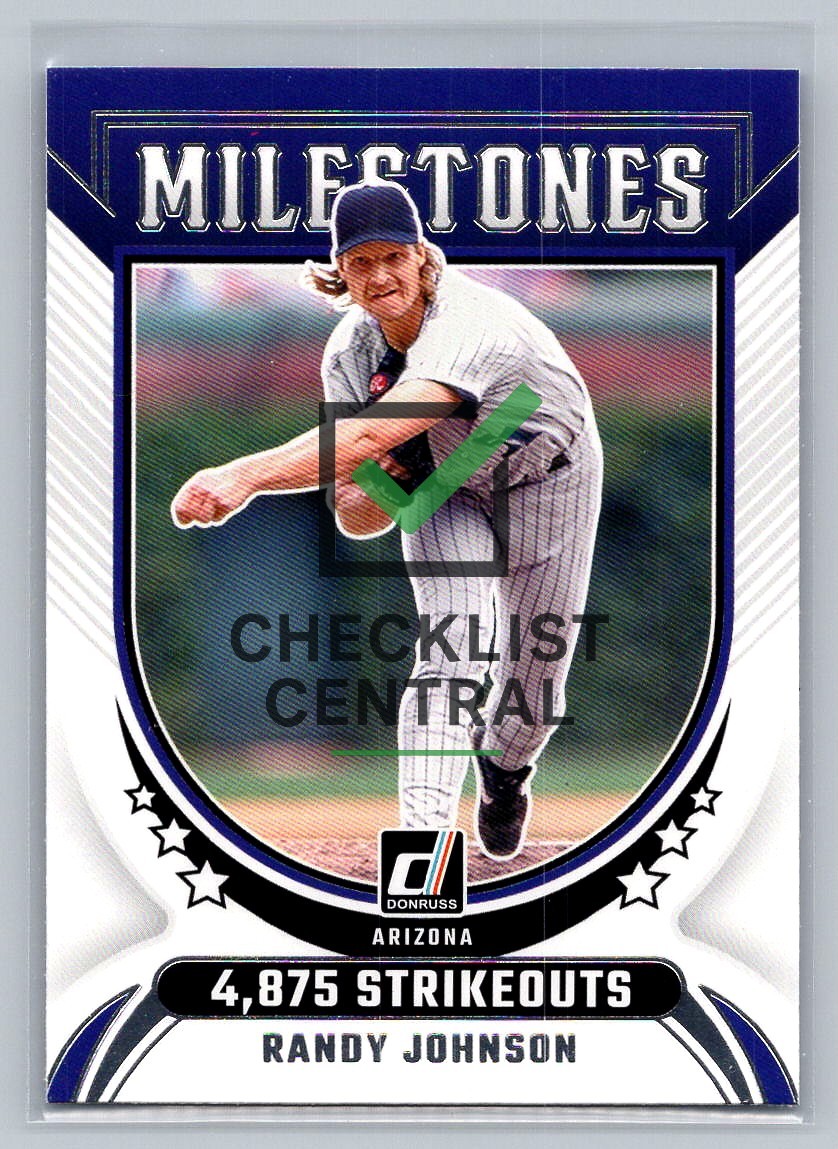 2024 Donruss Milestones Randy Johnson #5