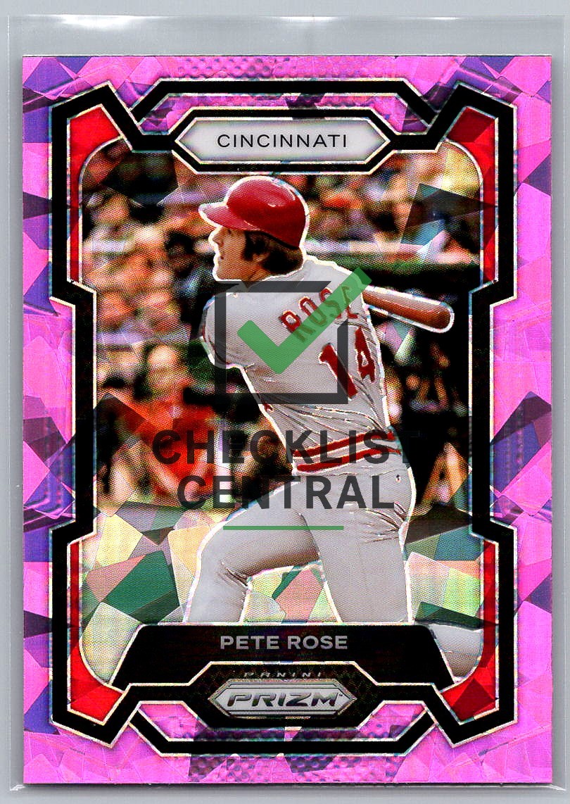 2024 Panini Prizm Prizms Pink Ice Pete Rose #267