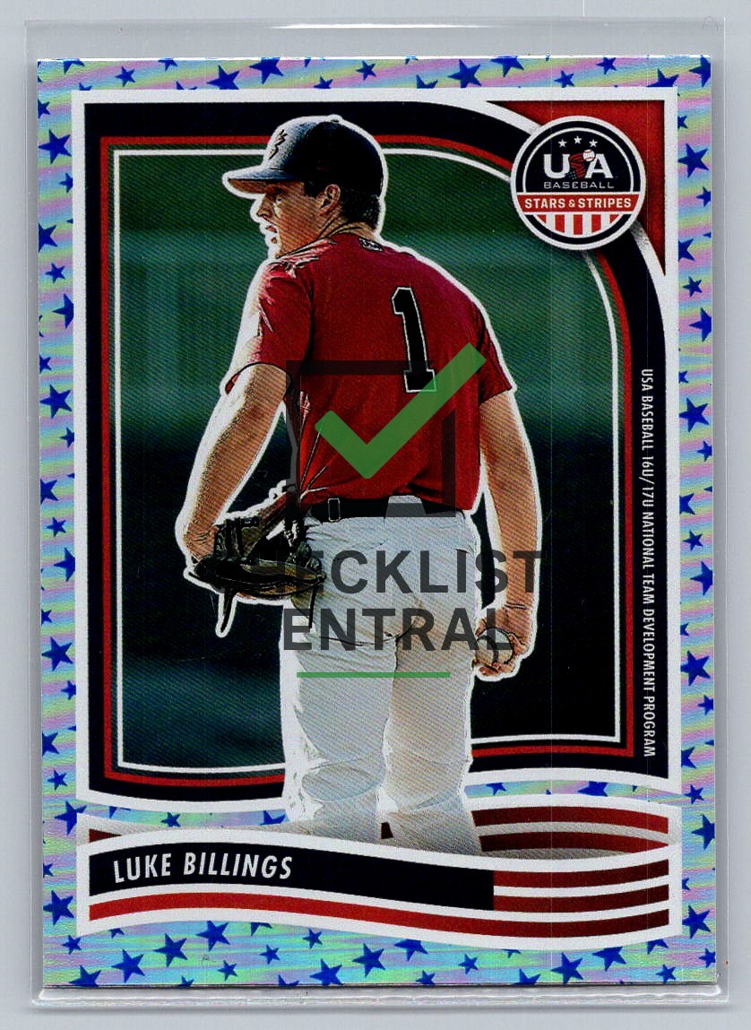 2024 Panini USA Baseball Stars & Stripes Stars Luke Billings #137