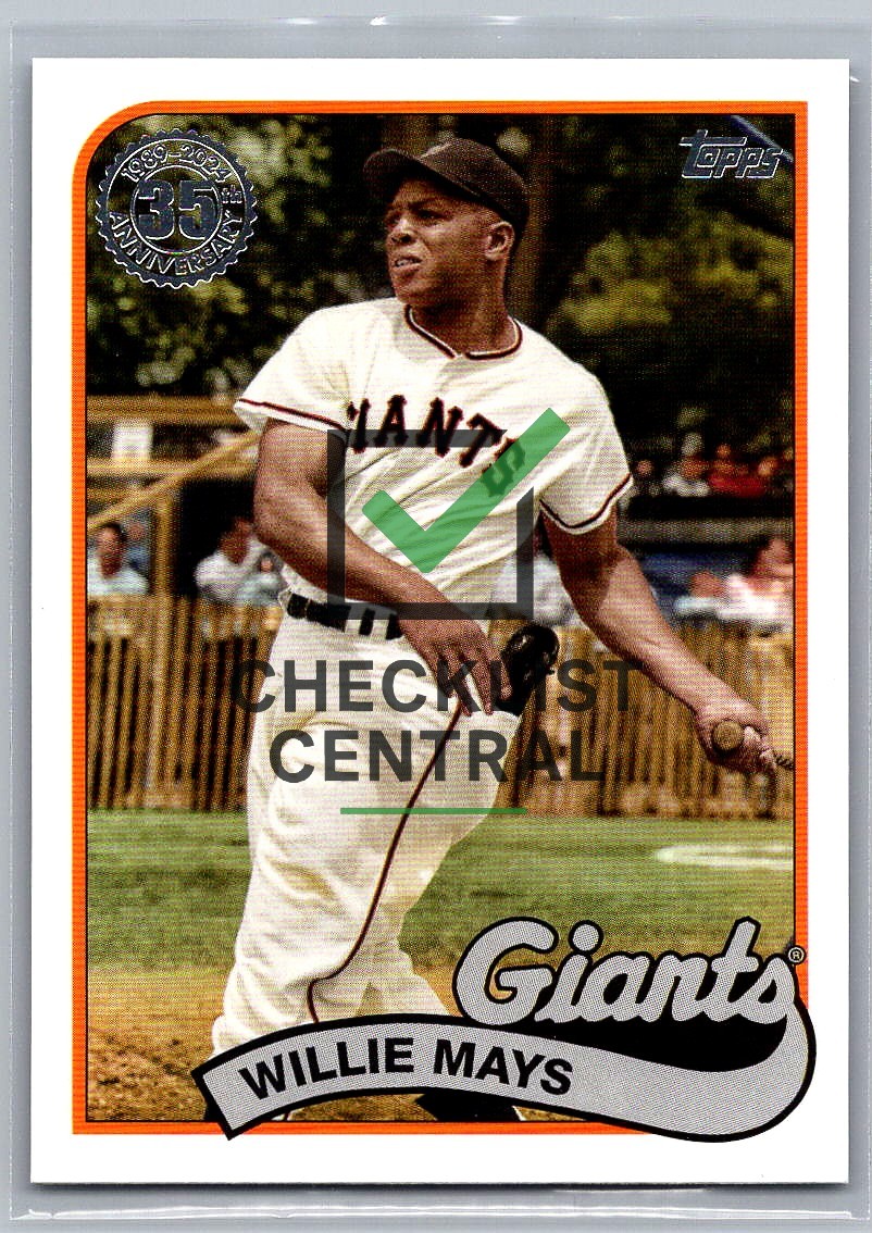 2024 Topps Update '89 Topps Willie Mays #89US-3