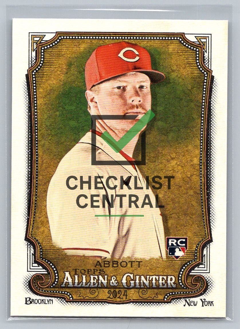 2024 Topps Allen & Ginter Andrew Abbott #32 RC