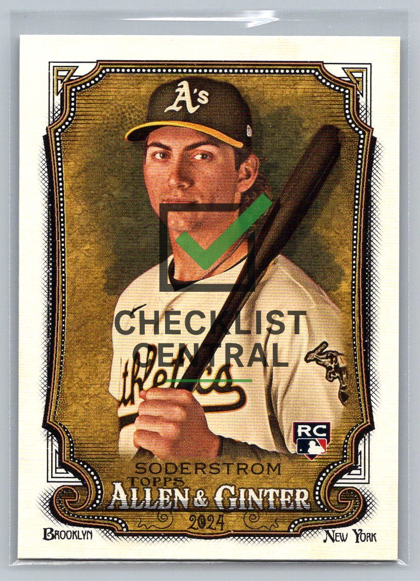 2024 Topps Allen & Ginter Tyler Soderstrom #35 RC