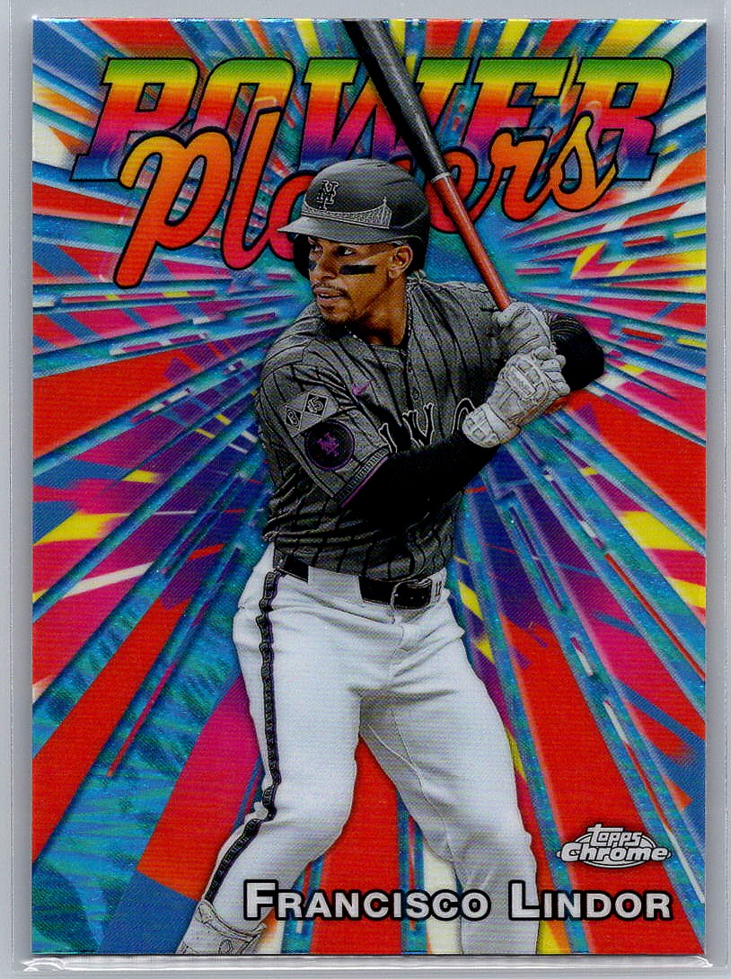 2025 Topps Chrome Power Players Francisco Lindor #PP-9