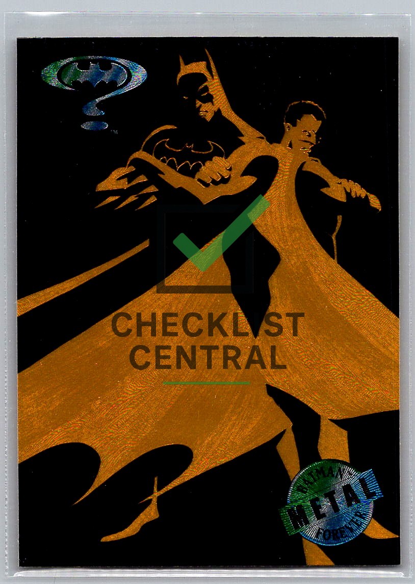 1995 Fleer Metal Batman Forever Gold Blaster Batman & Robin #3