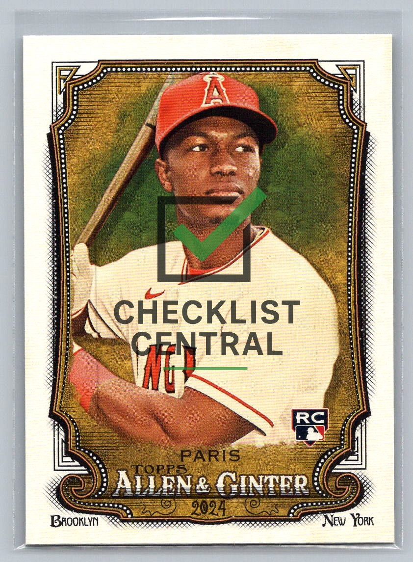 2024 Topps Allen & Ginter Kyren Paris #56 RC