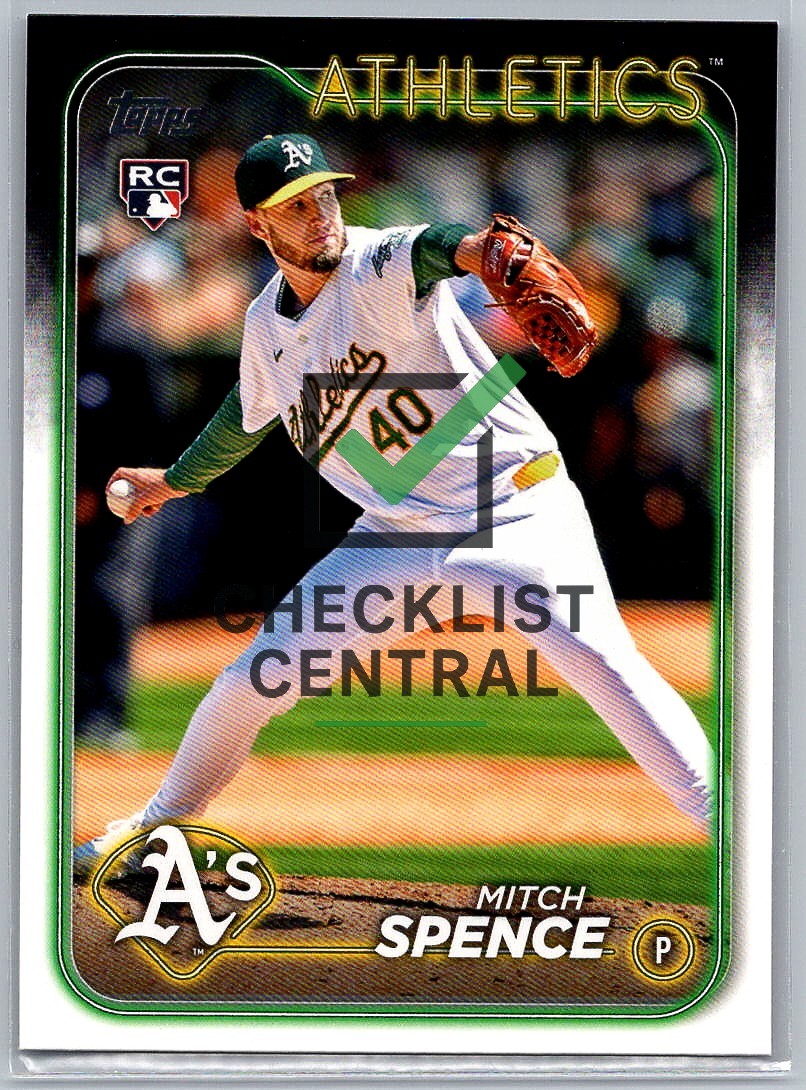 2024 Topps Update Mitch Spence #US28 RC