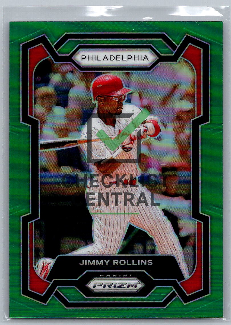2024 Panini Prizm Prizms Green Jimmy Rollins #87