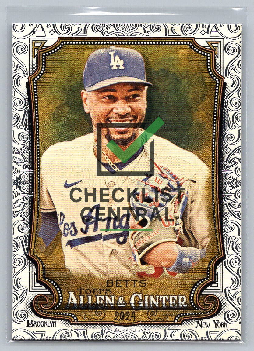 2024 Topps Allen & Ginter Foil Filigree Mookie Betts #94