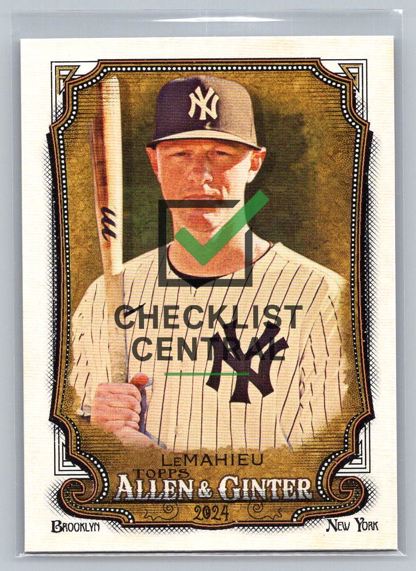 2024 Topps Allen & Ginter DJ LeMahieu #301