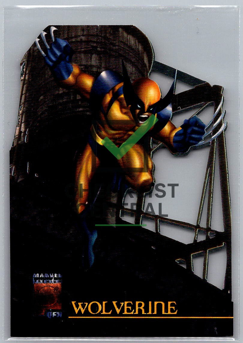 1997 Fleer Marvel Premium QFX Lazer Blast Wolverine #1