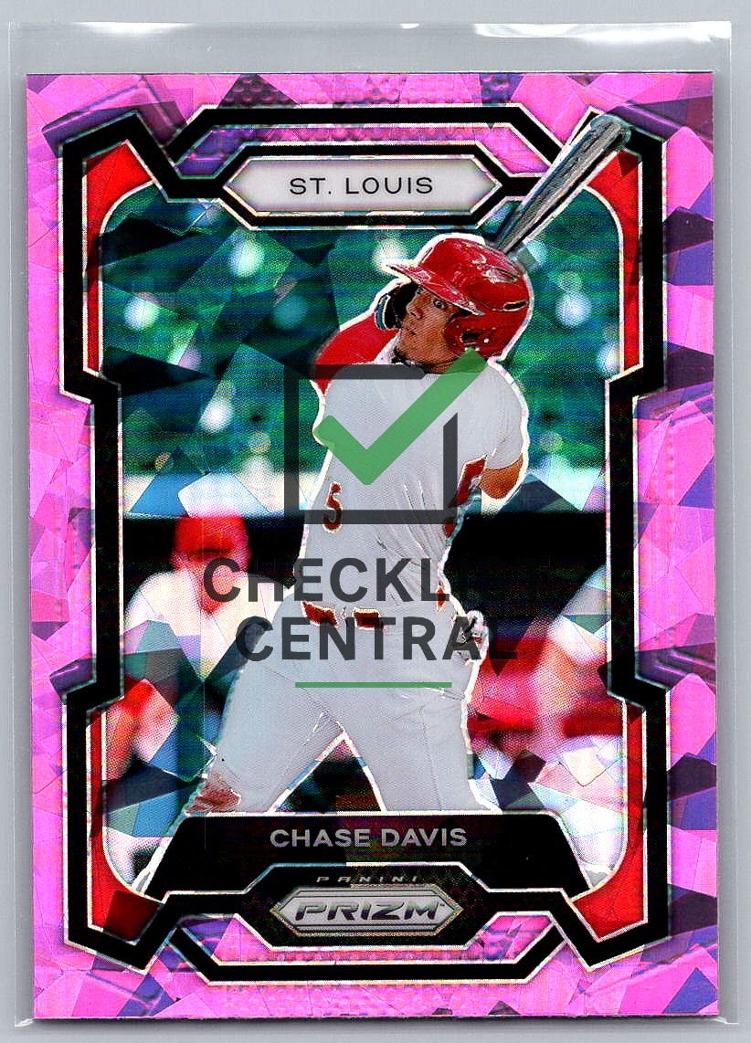 2024 Panini Prizm Prizms Pink Ice Chase Davis #186
