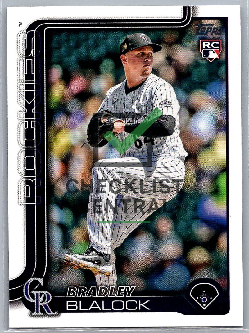 2025 Topps Bradley Blalock #161 RC