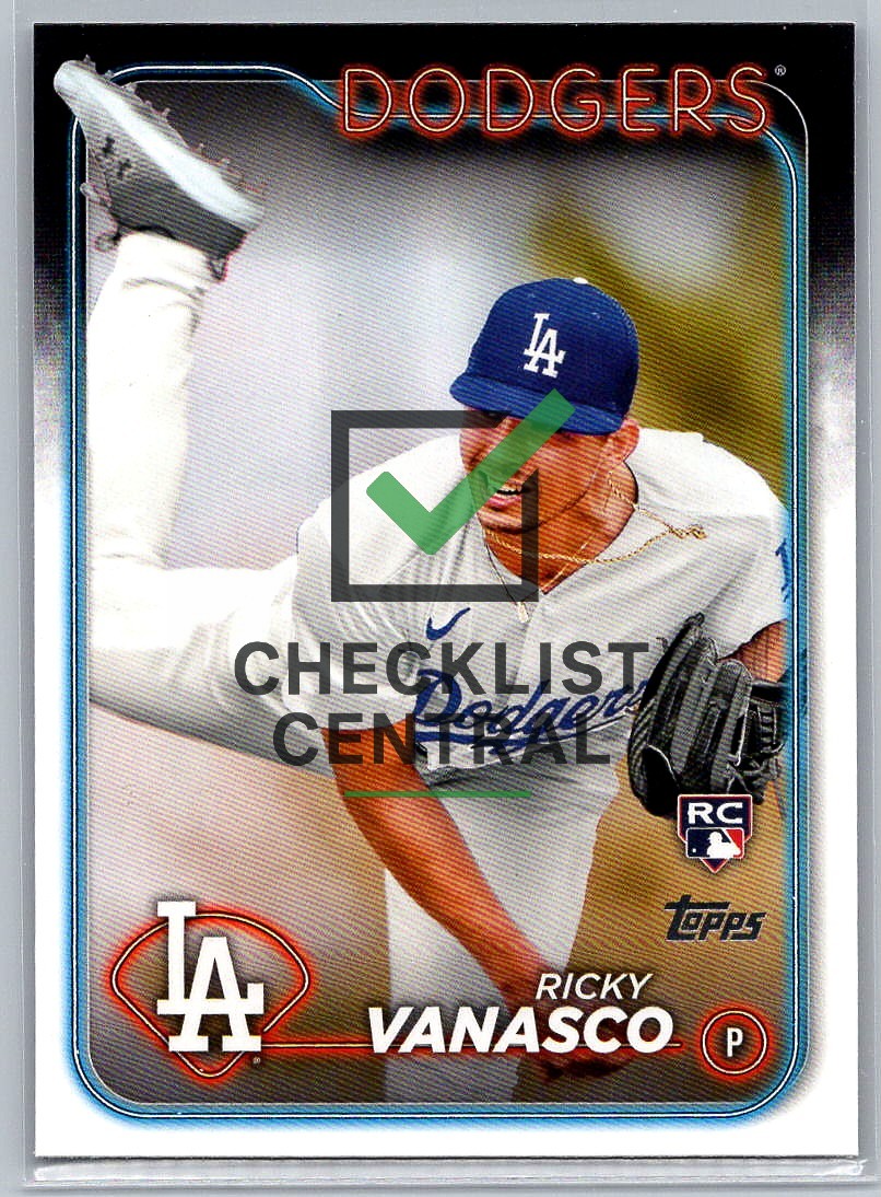 2024 Topps Update Ricky Vanasco #US38 RC