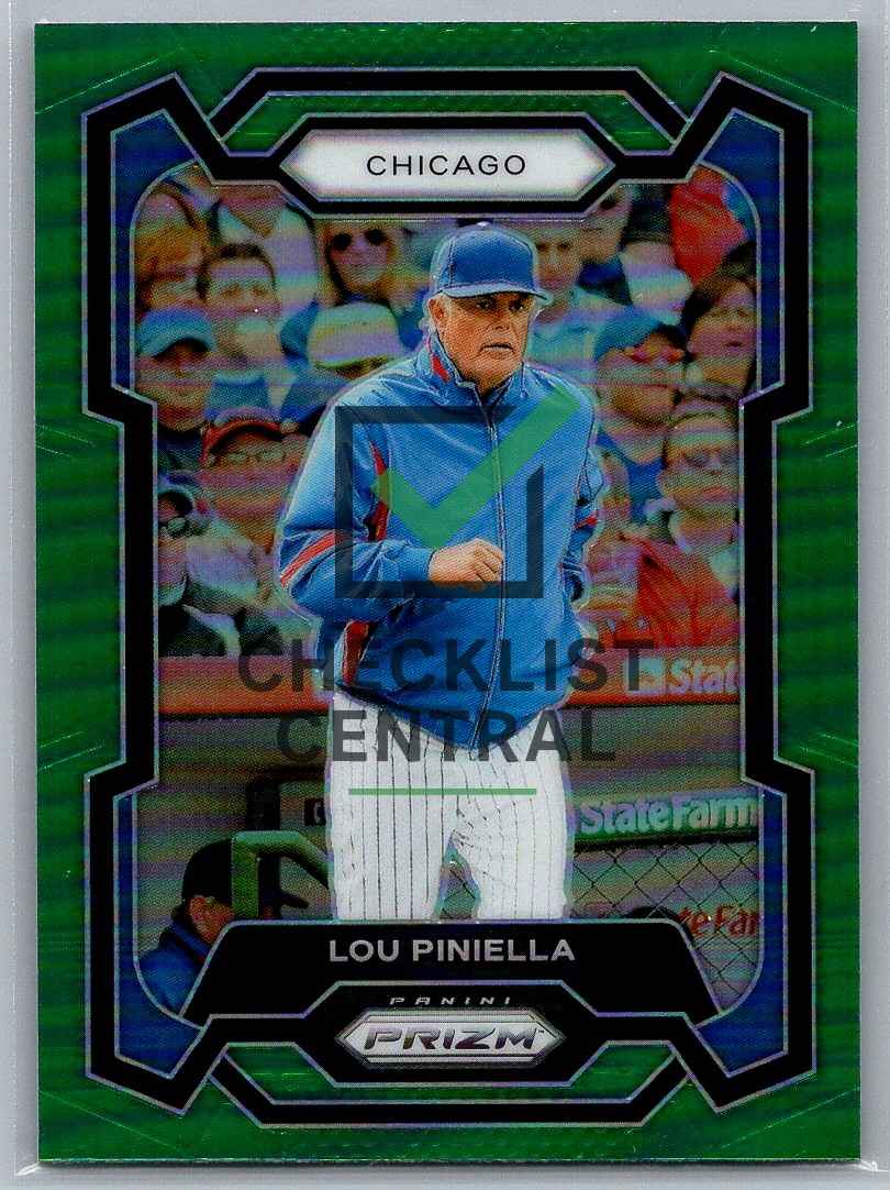 2024 Panini Prizm Prizms Green Lou Piniella #131