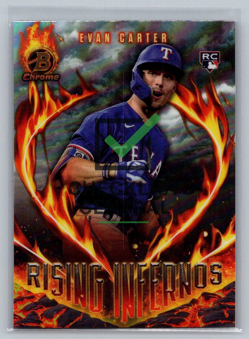 2024 Bowman Chrome Rising Infernos Evan Carter #RI-5