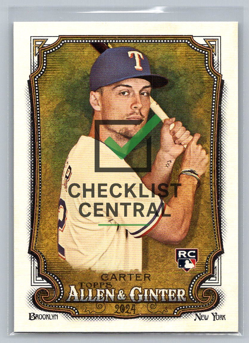 2024 Topps Allen & Ginter Evan Carter #96 RC