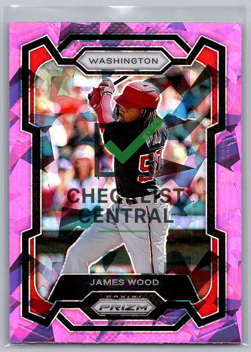 2024 Panini Prizm Prizms Pink Ice James Wood #129