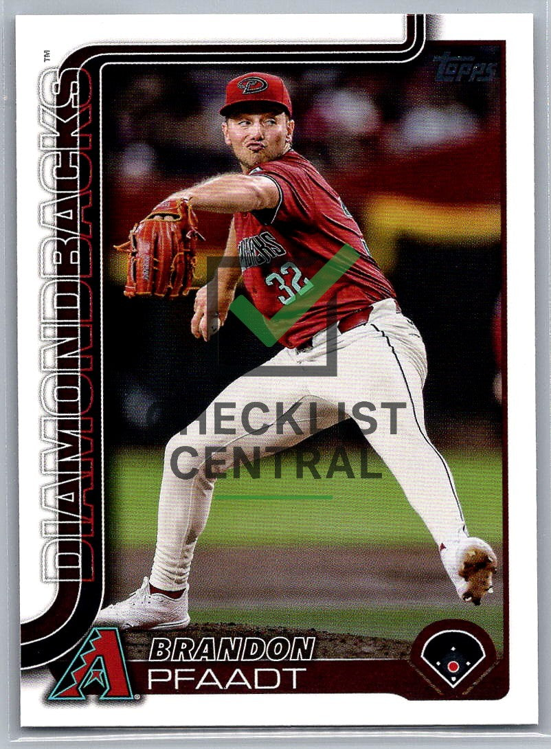 2025 Topps Brandon Pfaadt #182