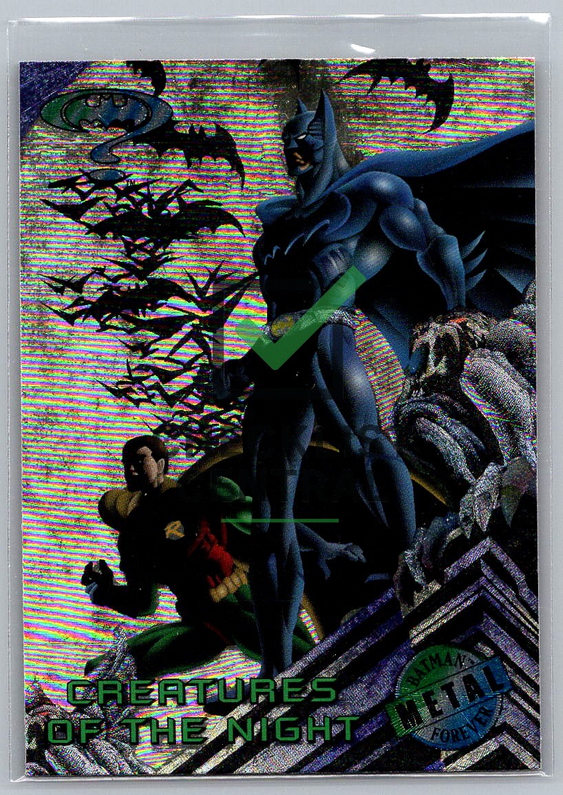 1995 Fleer Metal Batman Forever Silver Flash Creatures of the Night #81
