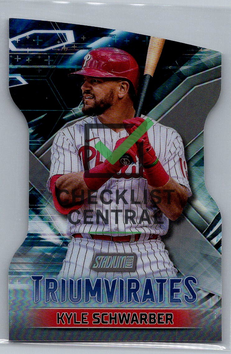2023 Topps Stadium Club Triumvirates Kyle Schwarber #T-15