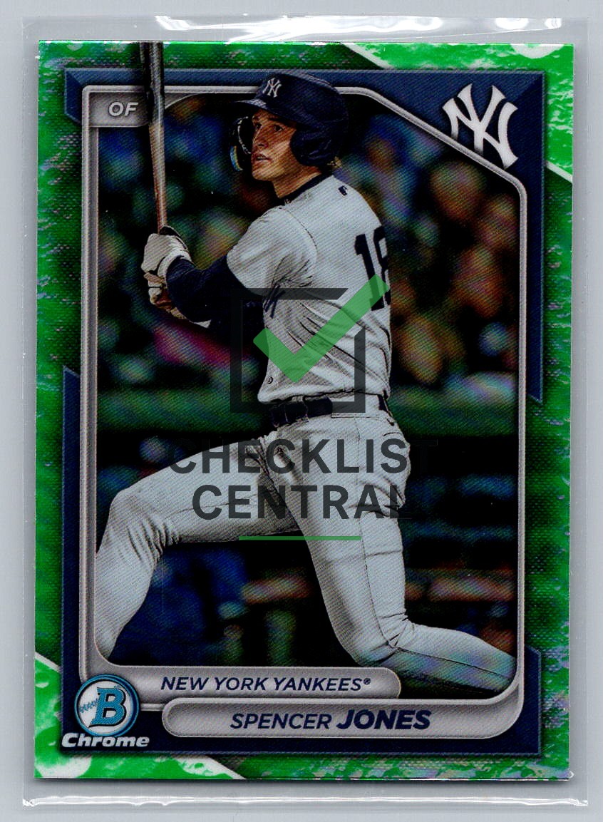 2024 Bowman Chrome Lunar Glow Refractors Spencer Jones #BCP-32