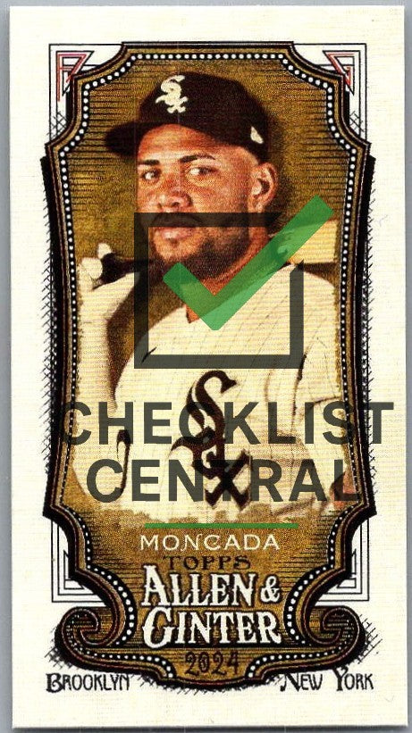 2024 Topps Allen & Ginter Mini A&G Back Yoan Moncada #61