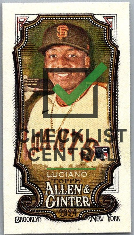 2024 Topps Allen & Ginter Mini A&G Back Marco Luciano #79