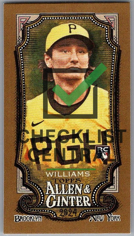 2024 Topps Allen & Ginter Mini Gold Border Alika Williams #85