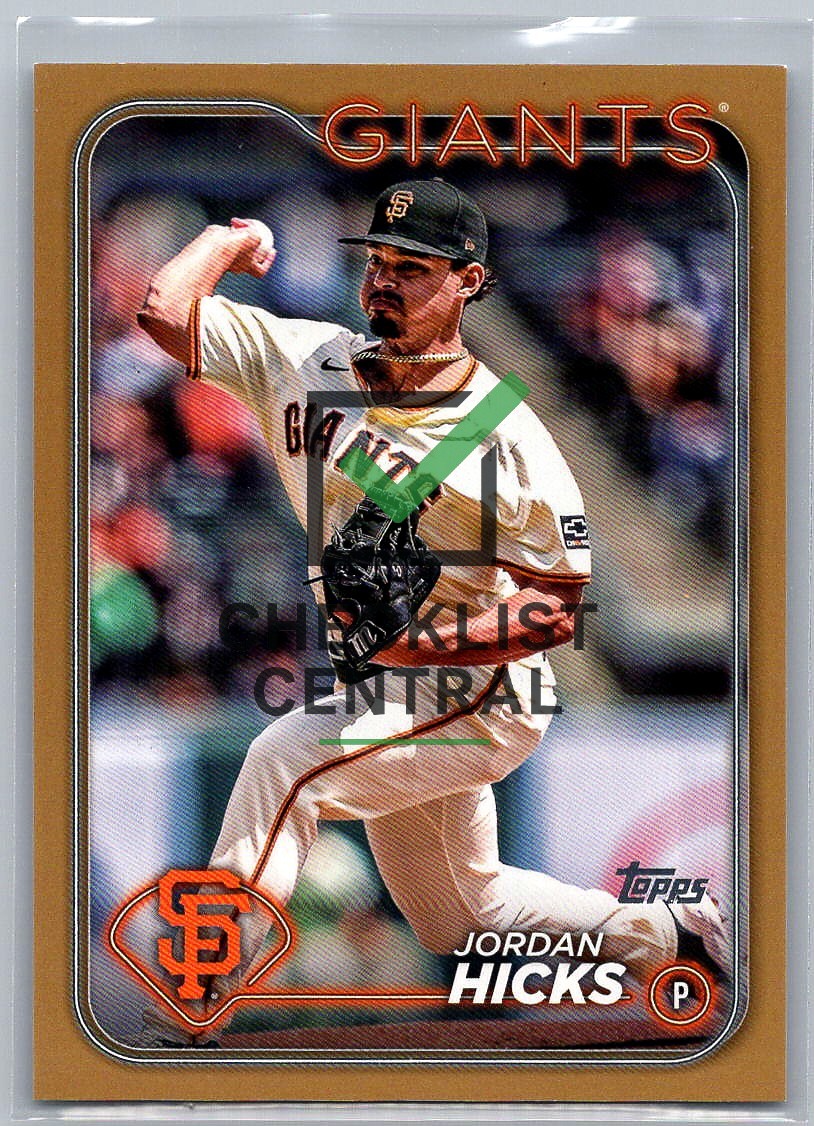 2024 Topps Update Gold Jordan Hicks #US287 - 0289/2024