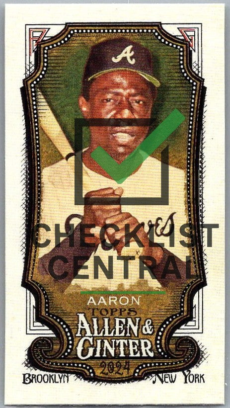 2024 Topps Allen & Ginter Mini A&G Back Hank Aaron #140