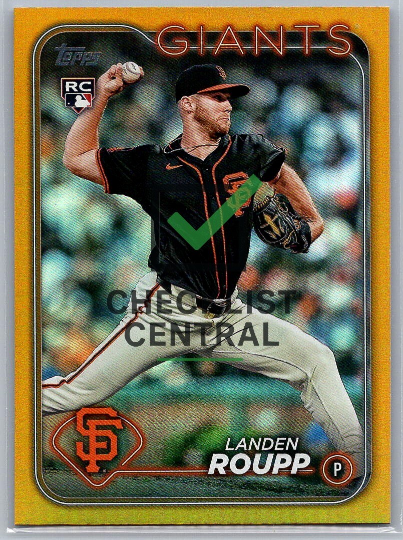 2024 Topps Update Gold Rainbow Foil Landen Roupp #US186