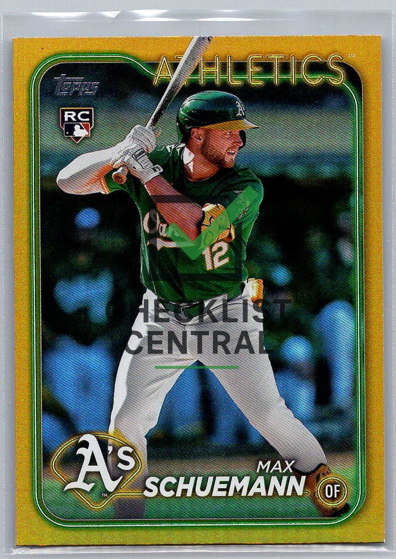 2024 Topps Update Gold Rainbow Foil Max Schuemann #US220