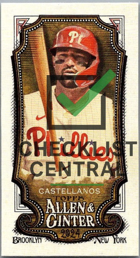 2024 Topps Allen & Ginter Mini A&G Back Nick Castellanos #155