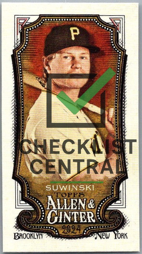 2024 Topps Allen & Ginter Mini A&G Back Jack Suwinski #163