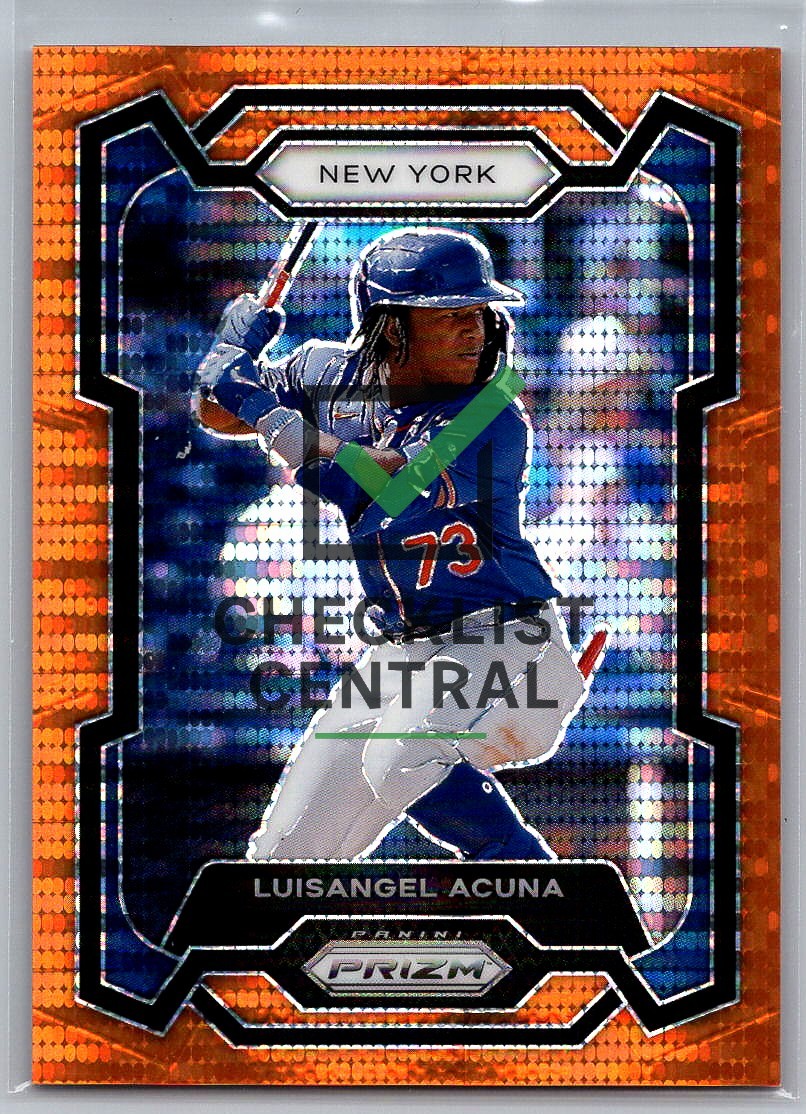 2024 Panini Prizm Prizms Orange Pulsar Luisangel Acuna #24 - 275/399