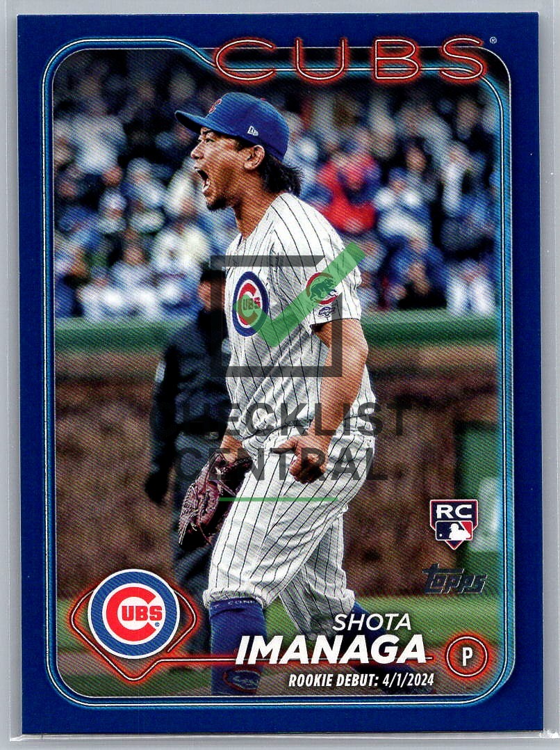 2024 Topps Update Royal Blue Shota Imanaga #US281