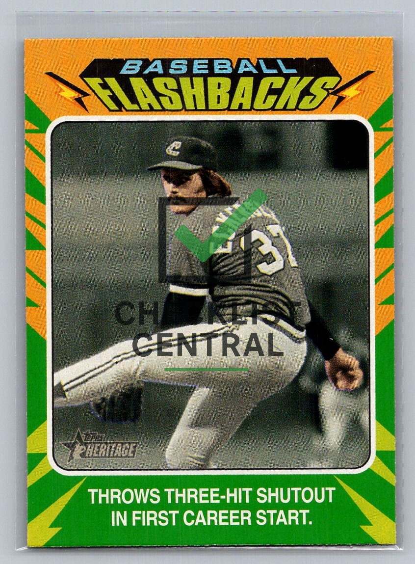 2024 Topps Heritage Baseball Flashbacks Dennis Eckersley #BF2
