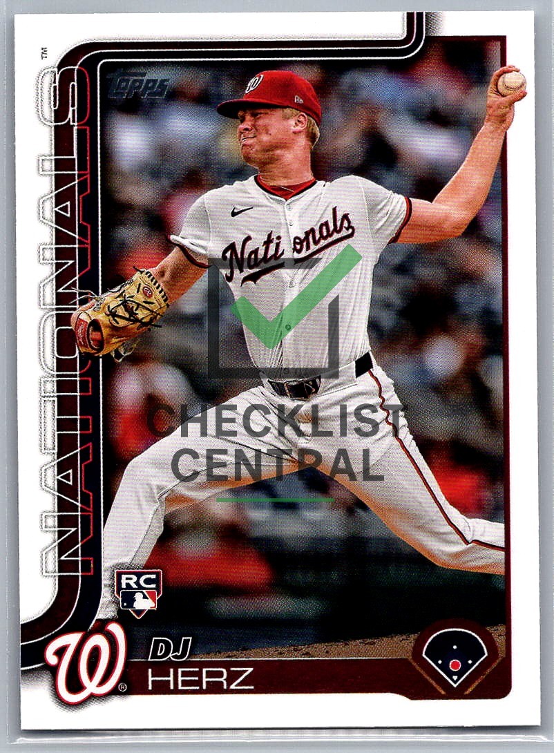2025 Topps D.J. Herz #287 RC