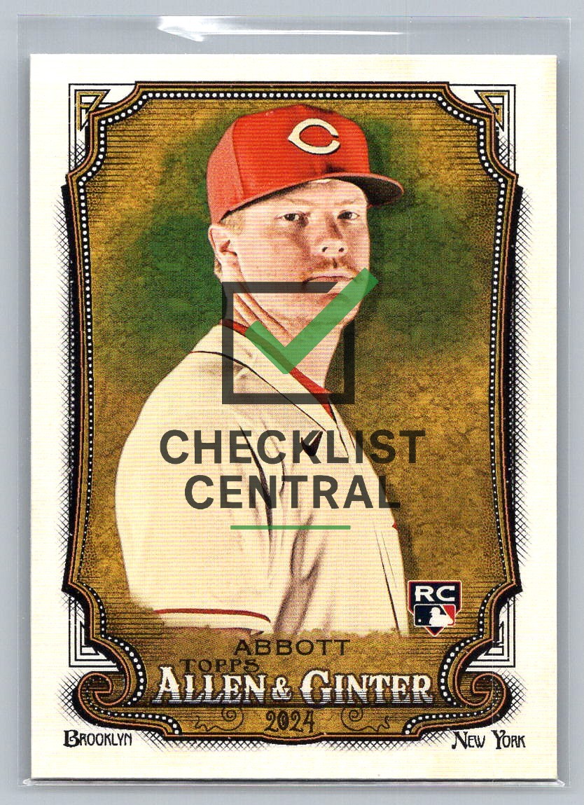 2024 Topps Allen & Ginter Andrew Abbott #32 RC