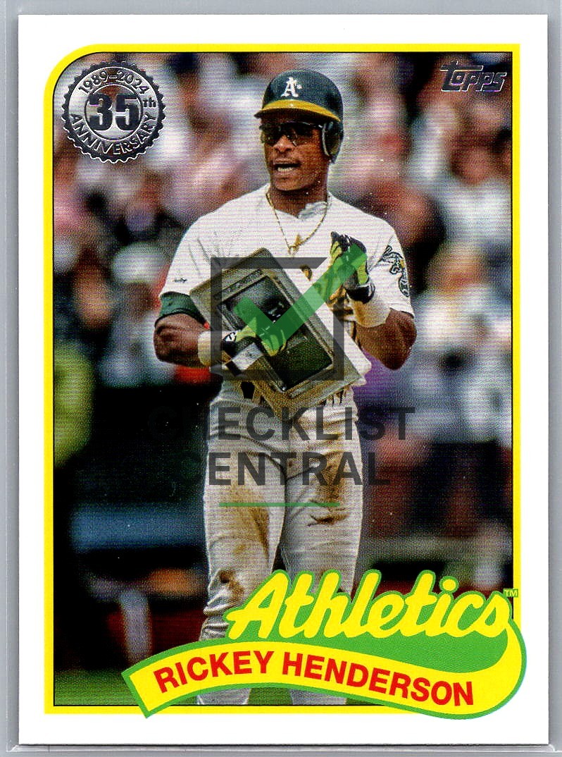 2024 Topps Update '89 Topps Rickey Henderson #89US-41