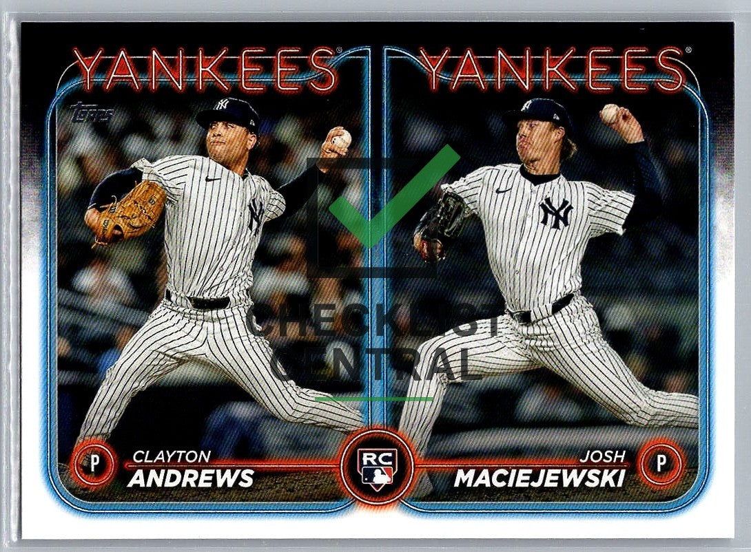 2024 Topps Update Clayton Andrews & Josh Maciejewski #US163 - Rookie Combos
