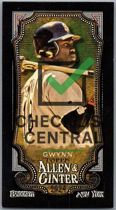 2024 Topps Allen & Ginter Mini Black Border Tony Gwynn #283