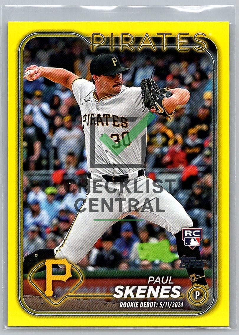 2024 Topps Update Yellow Paul Skenes #US288