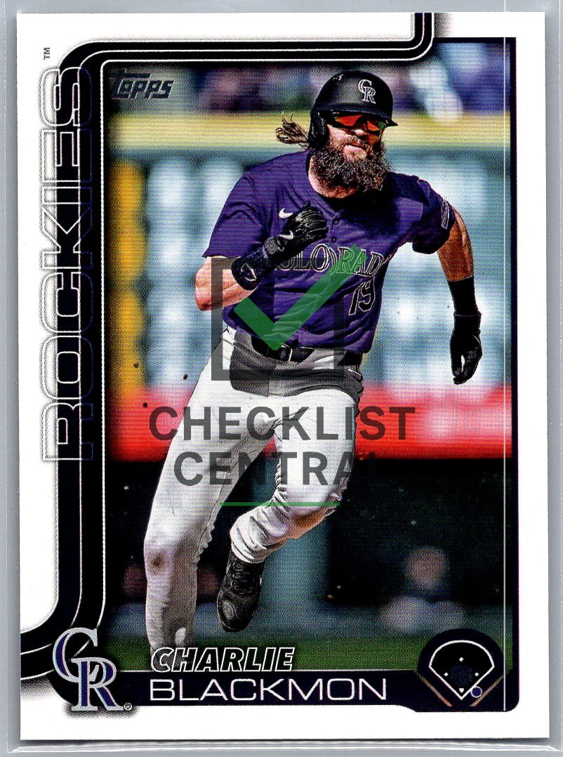 2025 Topps Charlie Blackmon #311