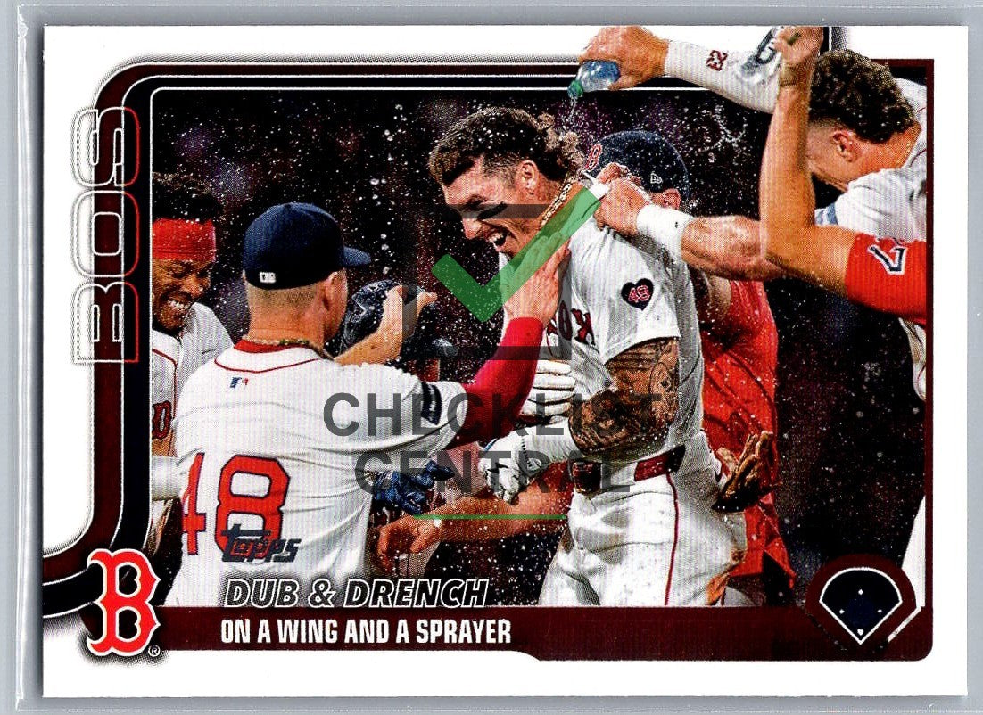 2025 Topps Chase Anderson & Jarren Duran #312 - Dub & Drench