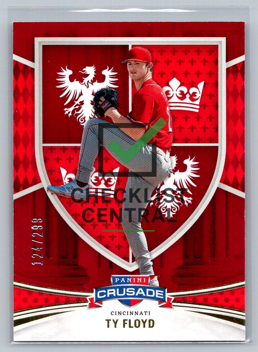 2024 Panini Crusade Red Ty Floyd #35 - 124/299