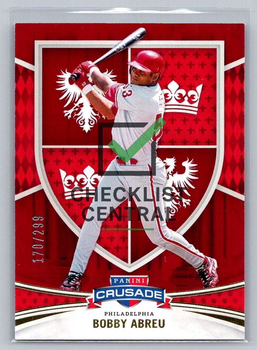 2024 Panini Crusade Red Bobby Abreu #65 - 170/299