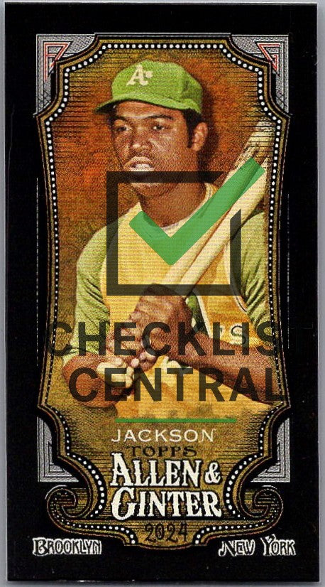 2024 Topps Allen & Ginter Mini Black Border Reggie Jackson #226